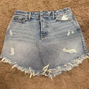 Grlfrnd Tina denim skirt. New with tags. Size 26